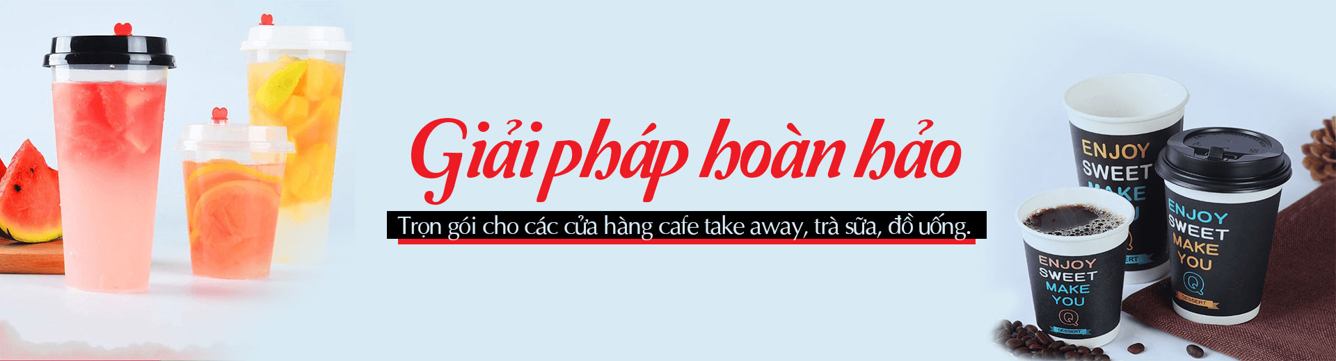 Bao Bì Xanh - Ly, Chai, Muỗng Bằng Nhựa, Giấy facility 2