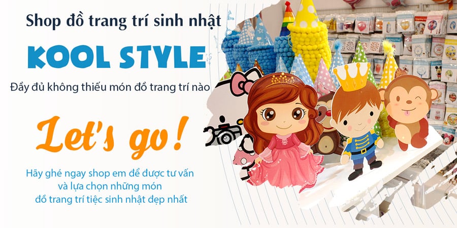 Đồ trang trí sinh nhật Kool Style facility 2